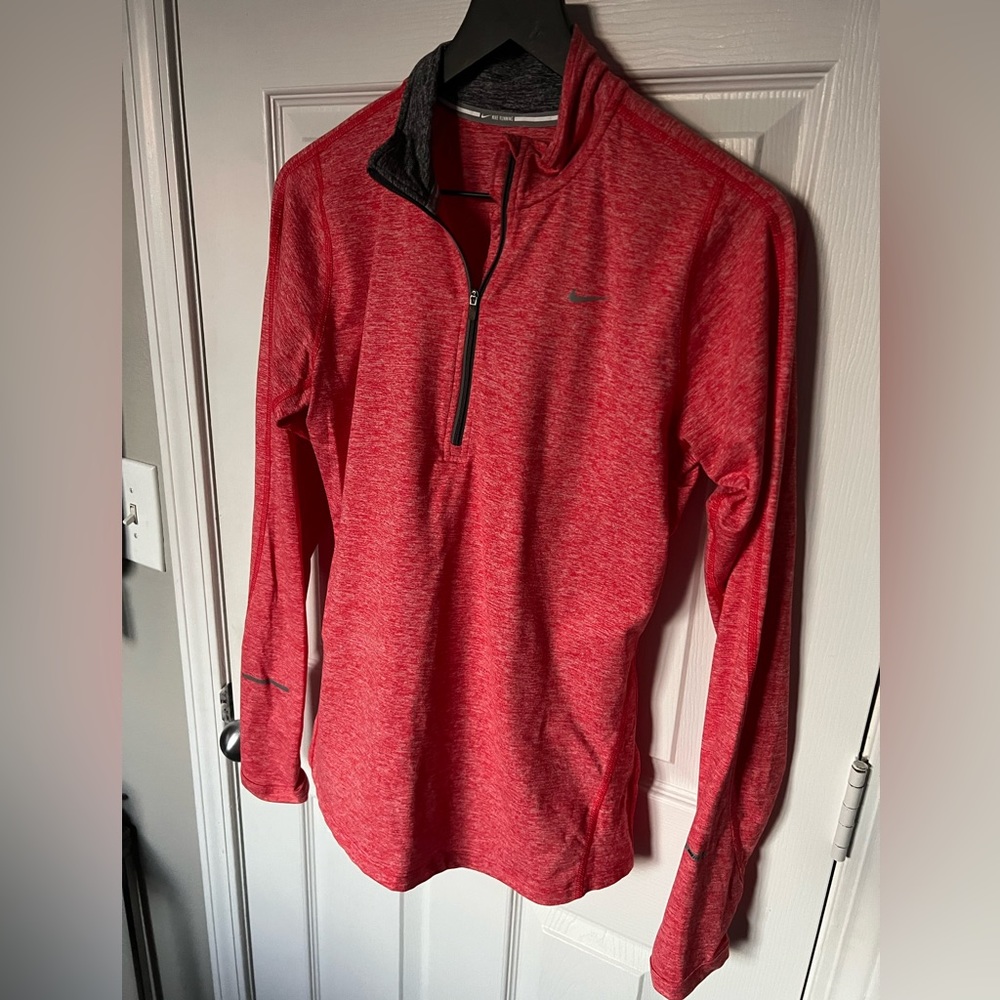 Orange Heathered Nike Quarter Zip